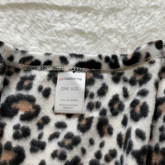Animal print Liz Claiborne Utility cardigan Black and White Leopard Print - Picture 4 of 5